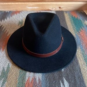 Brixton Messer Fedora - Size XS in Black